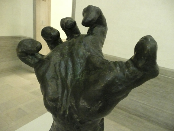 Auguste Rodin hand detail