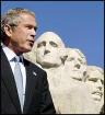 George W. Bush at Mount Rushmore