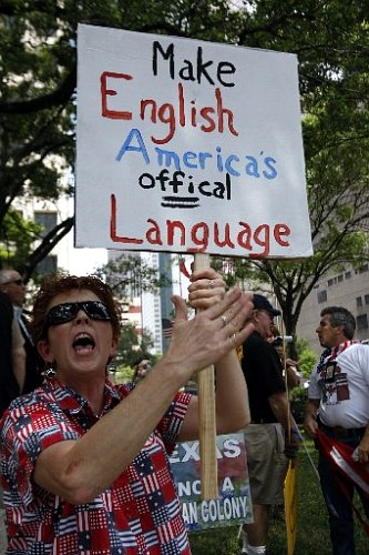 Anti-Immigrant Rally, Houston, TX, 5/1/2008