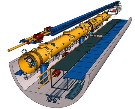 Crossection of the Alameda-Weehawken Burrito Tunnel