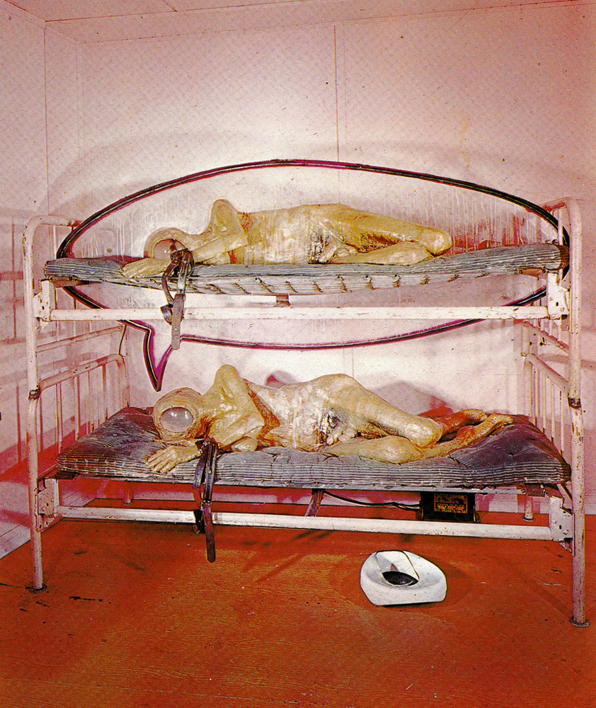 Photo 0f Edward Kienholz's 1966 sculpture, The State Hospital